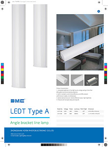 Angle braket line lamp