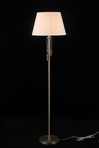 Decorative Lighting/Floor Lamp/Satin nickel color+chrome color+iron+fabric shade+E14*40W