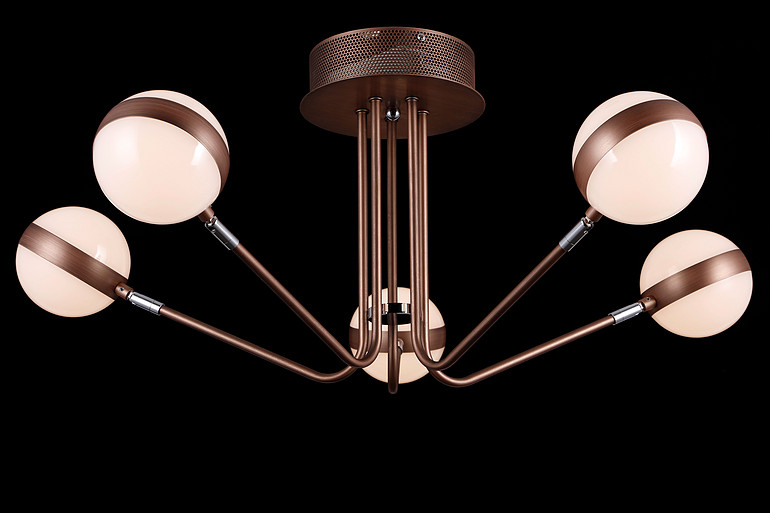 Household Lighting/Ceiling Lamp/red coffee color+iron+aluminium +Acrylic+4W (LED) 3000K(5)