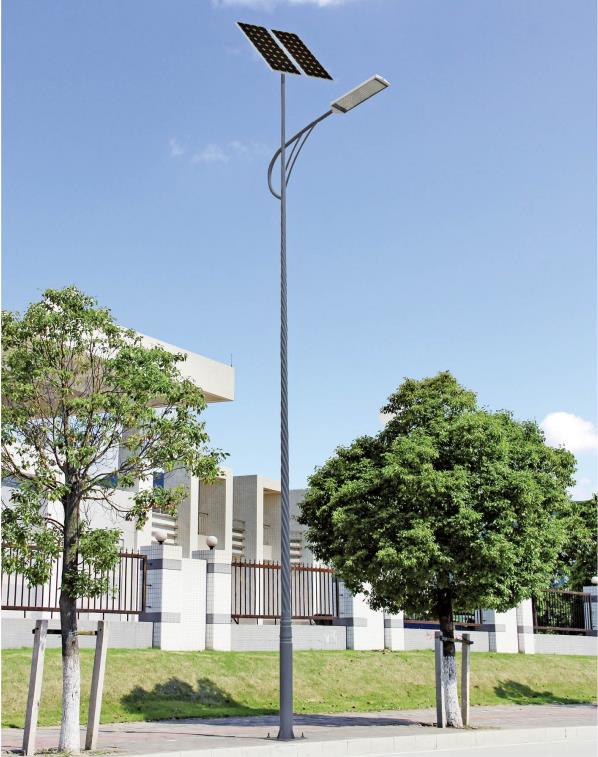 solar street lamp， crystal silicon solar cell to supply power,