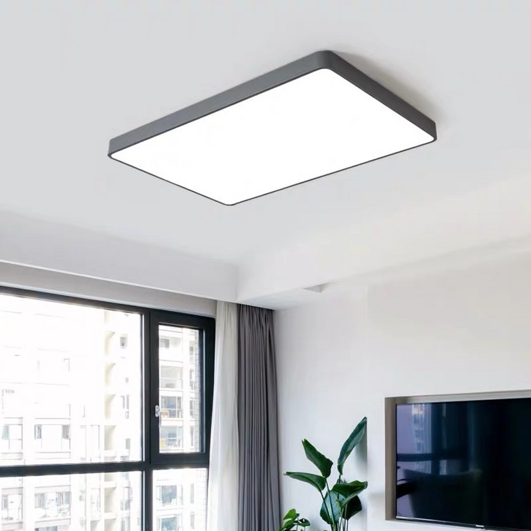 zengliang,simple,white,ceiling lamp,rectangle