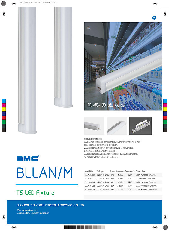BMC,T5 LED Fixture
