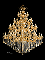 Golden European crystal light luxury chandelier