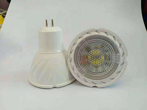 Simple white spiral LED lamp cup