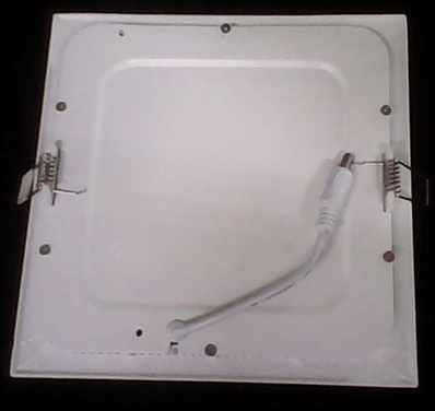 Square flat panel down lamp On the back