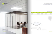 simple white office panel light