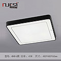 Simple ceiling light,black, square