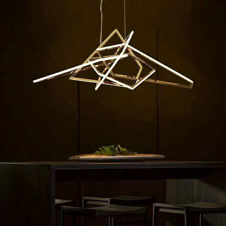 yuangu,golden,ceiling lamp,Restaurant droplight