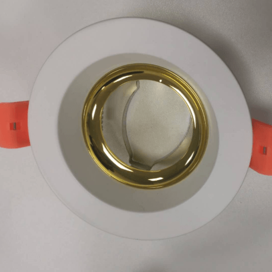 Simple,Gold And White Plastic Part