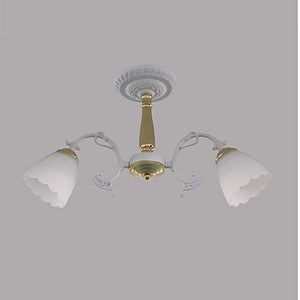 Ceiling Lamp,White Lace,Two Ends,Chandelier