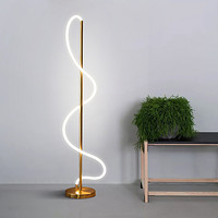 Modern contracted individual character line floor lamp