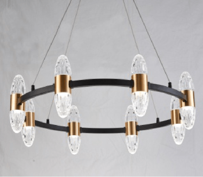 Haofeng, Tieyi glass two-color converter chandelier