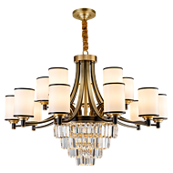 Tonghuashun,Crystal chandelier in living room of Corridor of Chinese style dining room