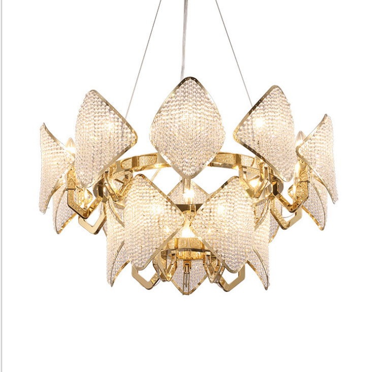 Aosihua,Light luxury atmosphere champagne gold chandelier