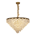 Aosihua,Champagne gold American atmosphere living room LED droplight