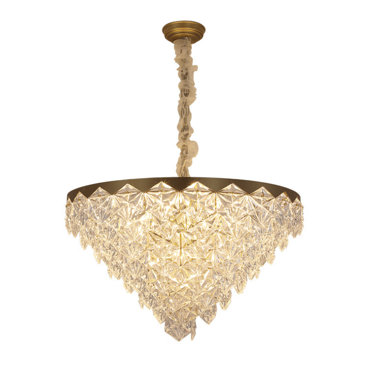 Aosihua,Champagne gold American atmosphere living room LED droplight