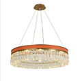 Aosihua,Brushed brass living room bedroom light luxury crystal chandelier