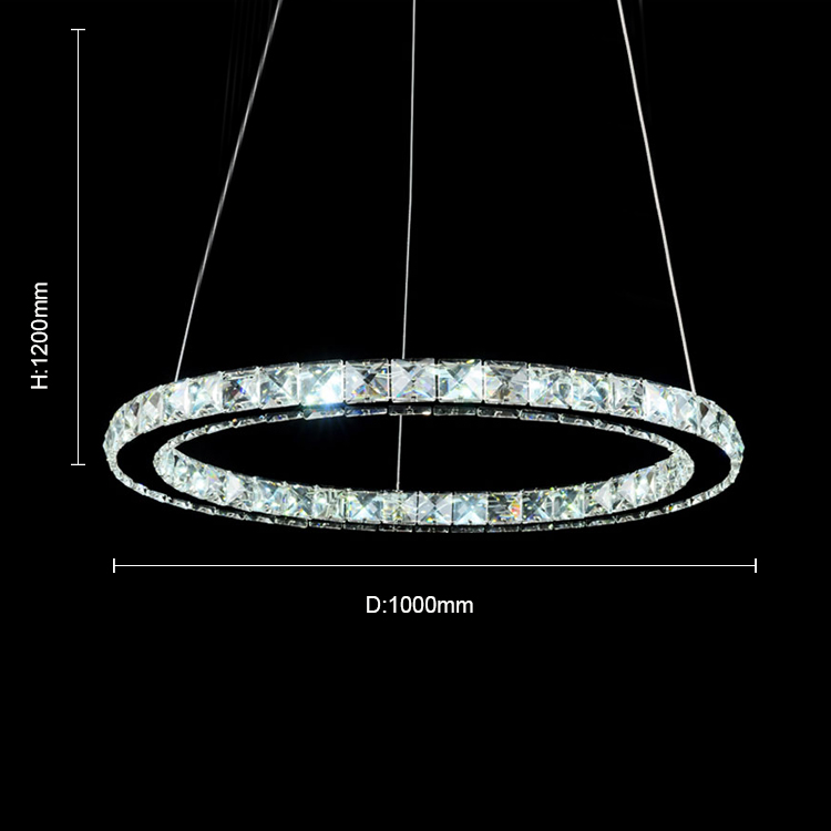 Modern simple living room bedroom crystal lamp