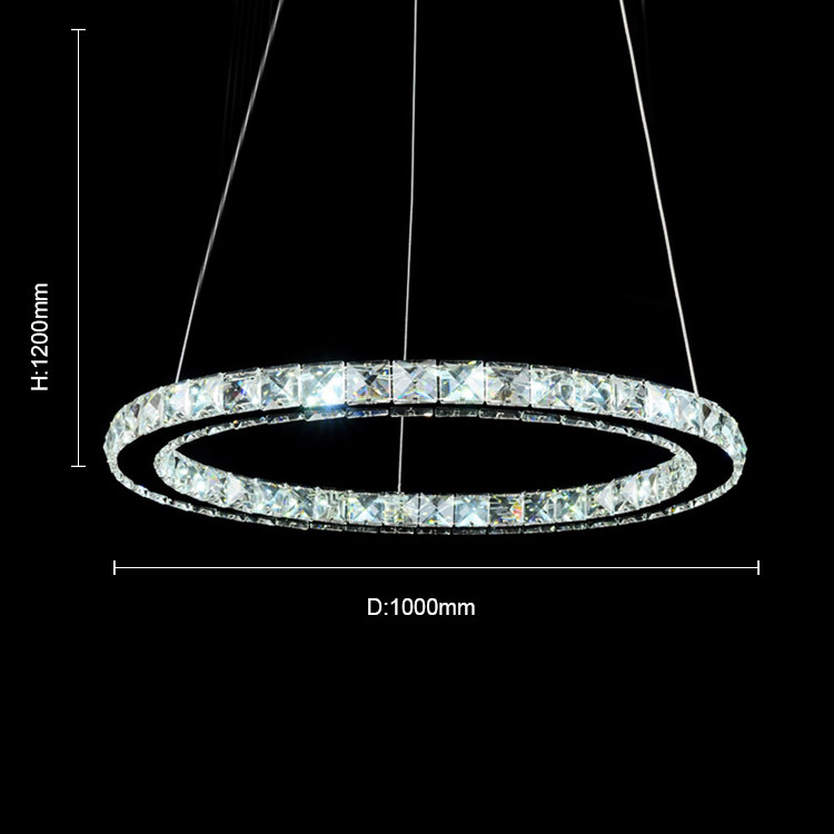 Modern simple living room bedroom crystal lamp
