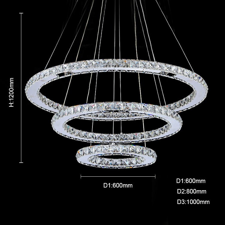 Modern simple living room bedroom crystal lamp