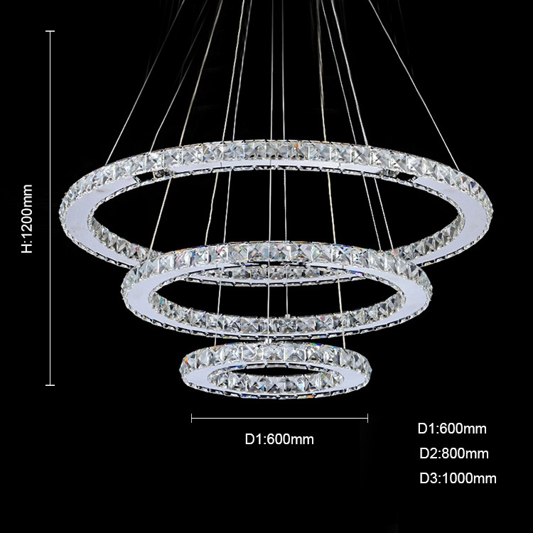 Modern simple living room bedroom crystal lamp