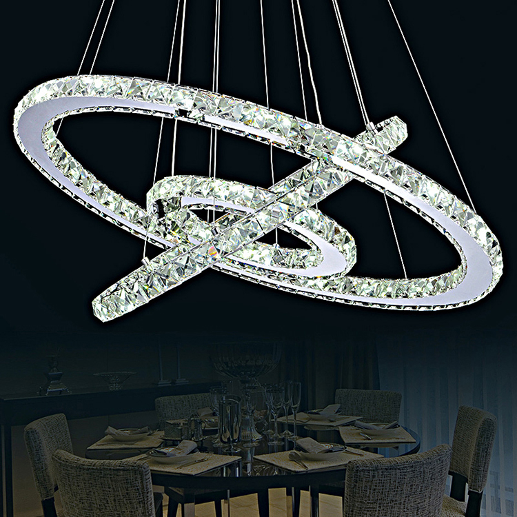 Modern simple living room bedroom crystal lamp