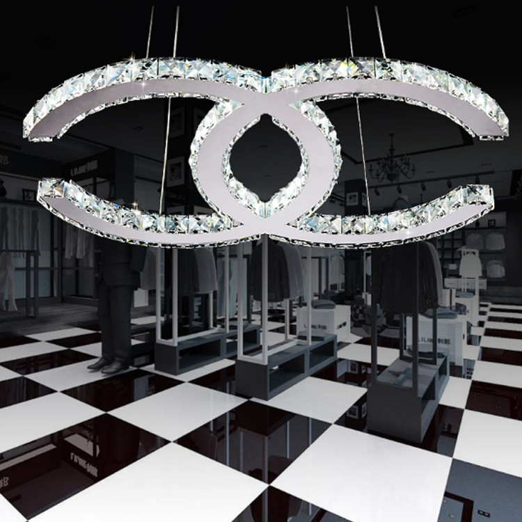 Modern simple living room bedroom crystal lamp