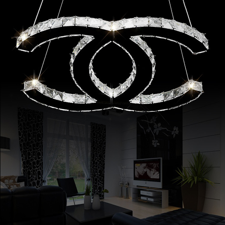 Modern simple living room bedroom crystal lamp