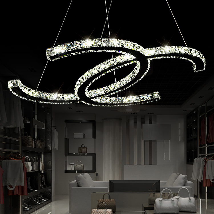 Modern simple living room bedroom crystal lamp