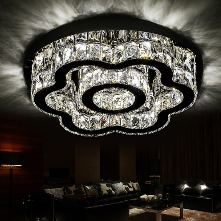 Modern simple living room bedroom crystal lamp