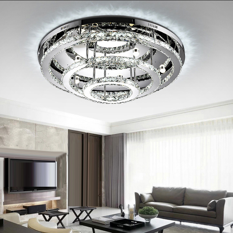 Modern simple living room bedroom crystal lamp