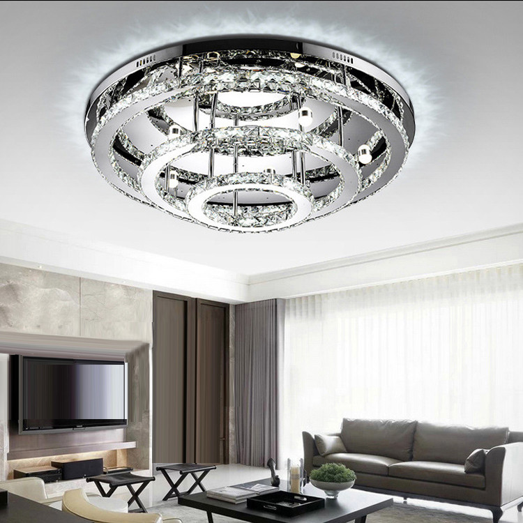 Modern simple living room bedroom crystal lamp