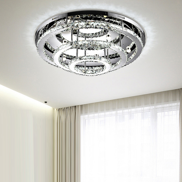 Modern simple living room bedroom crystal lamp