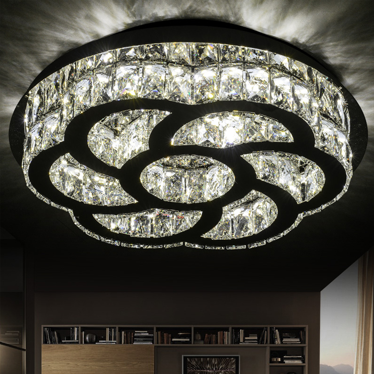 Modern simple living room bedroom crystal lamp