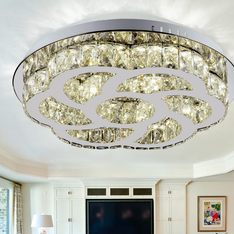Modern simple living room bedroom crystal lamp