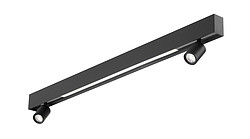Pinyi,LED magnetic suction black showcase clothing store track light