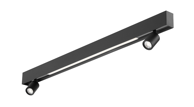 Pinyi,LED magnetic suction black showcase clothing store track light