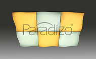 Paluoda,Creative personality rectangular two-color LED ceiling light