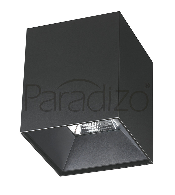 Paluoda,Simple black cube anti-glare ceiling spotlights