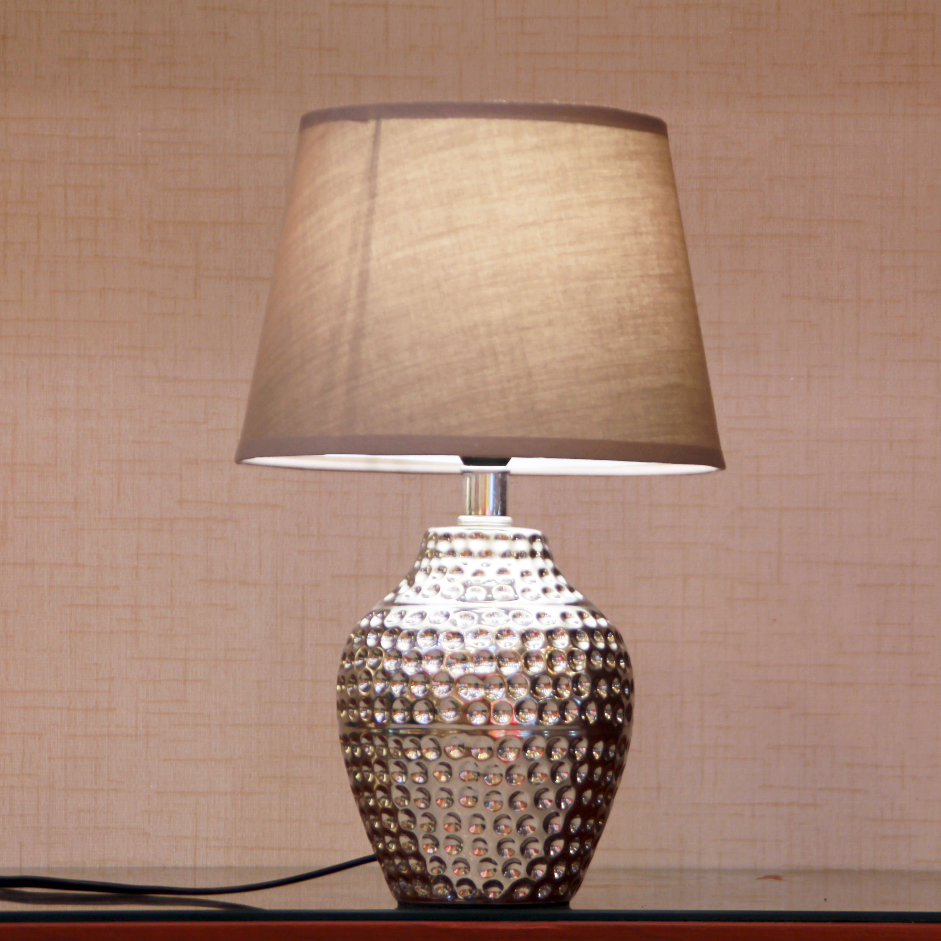 FBL,Ceramic base cloth lampshade modern simple bedside table lamp