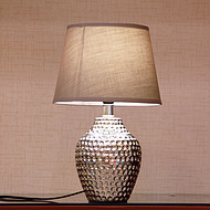 FBL,Ceramic base cloth lampshade modern simple bedside table lamp