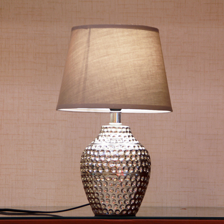 FBL,Ceramic base cloth lampshade modern simple bedside table lamp