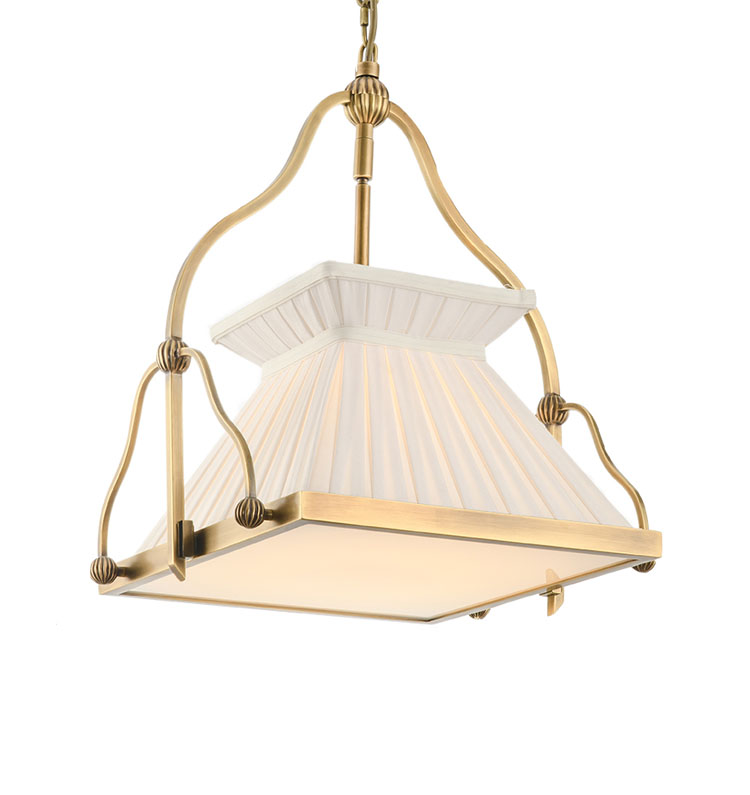 Jushang,All copper cloth cover VGB old copper chandelier