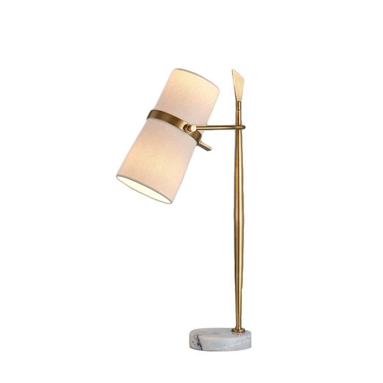 Jushang,All-copper frozen stone cloth cover VGB old copper table lamp