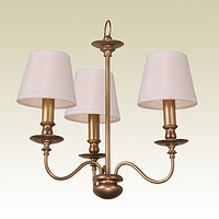 Jushang,M7106 VGB old copper three-headed chandelier