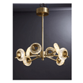 Seven Lighting CH86003-8 National Standard Copper + Aluminum + Glass Bronze Full LED Copper Lamp