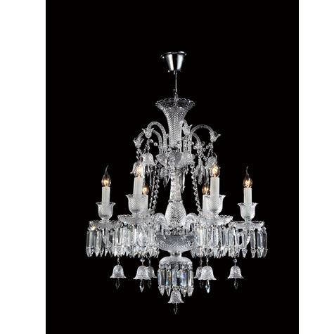 CHEIM LUSTER D83400-660xH780-6L-chrome full set series candle luxury crystal chandelier