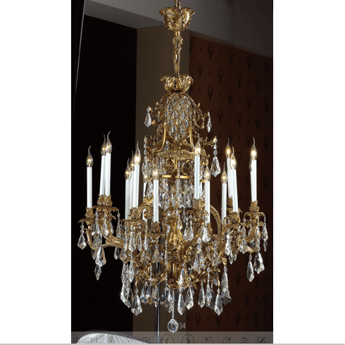 CHEIM LUSTER Classical Candle Crystal Chandelier