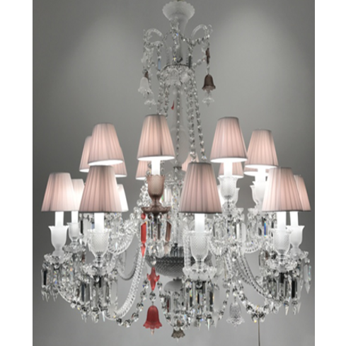 CHEIM LUSTER European Style luxury lampshade candle crystal chandelier