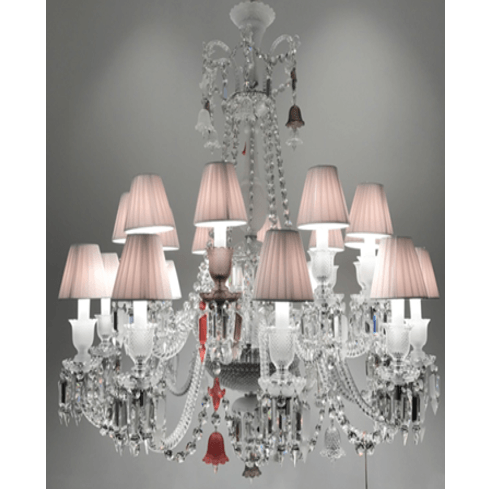 CHEIM LUSTER European Style luxury lampshade candle crystal chandelier